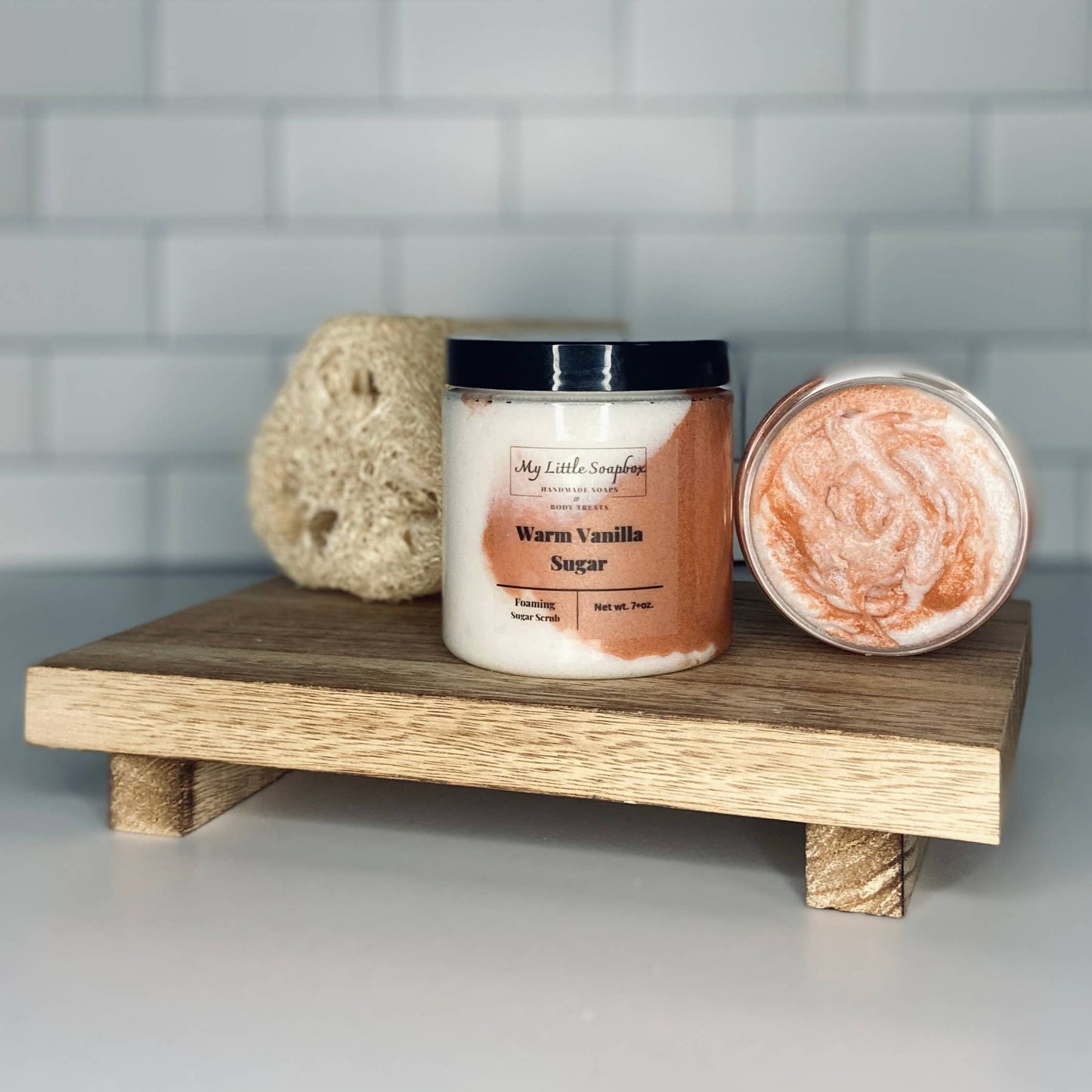 8oz Warm Vanilla Sugar Foaming Sugar Scrub