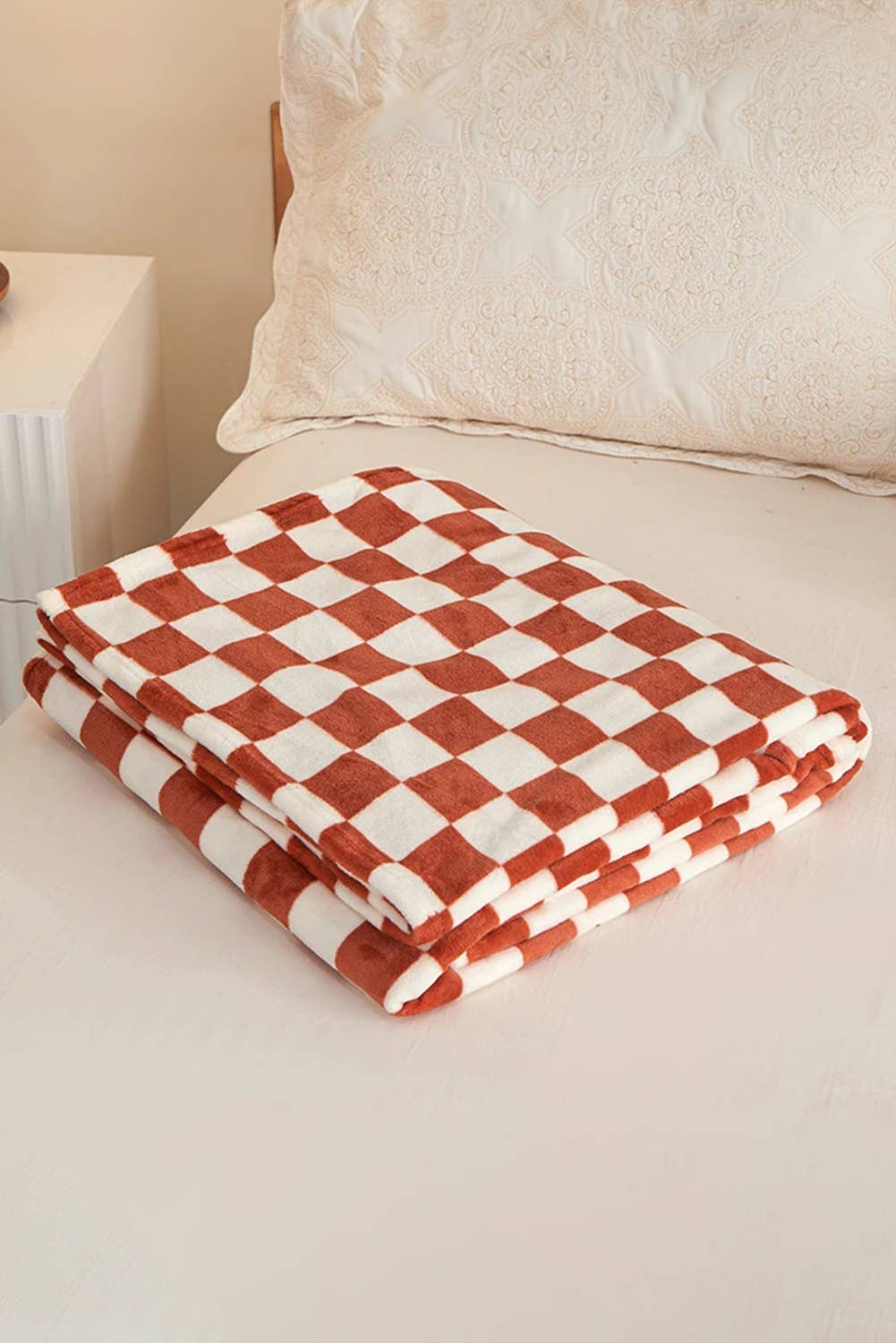 LDC Checkerboard Printed Soft Throw Blanket 120*200cm