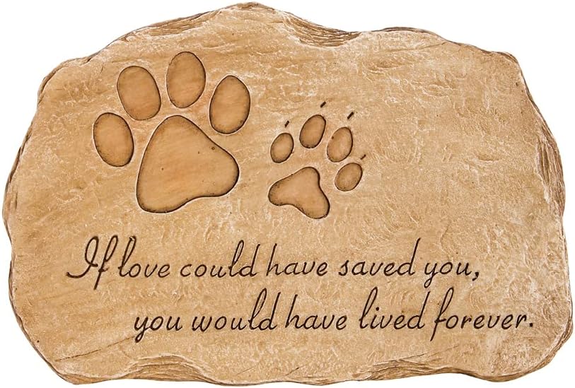Garden stone, pet devotion