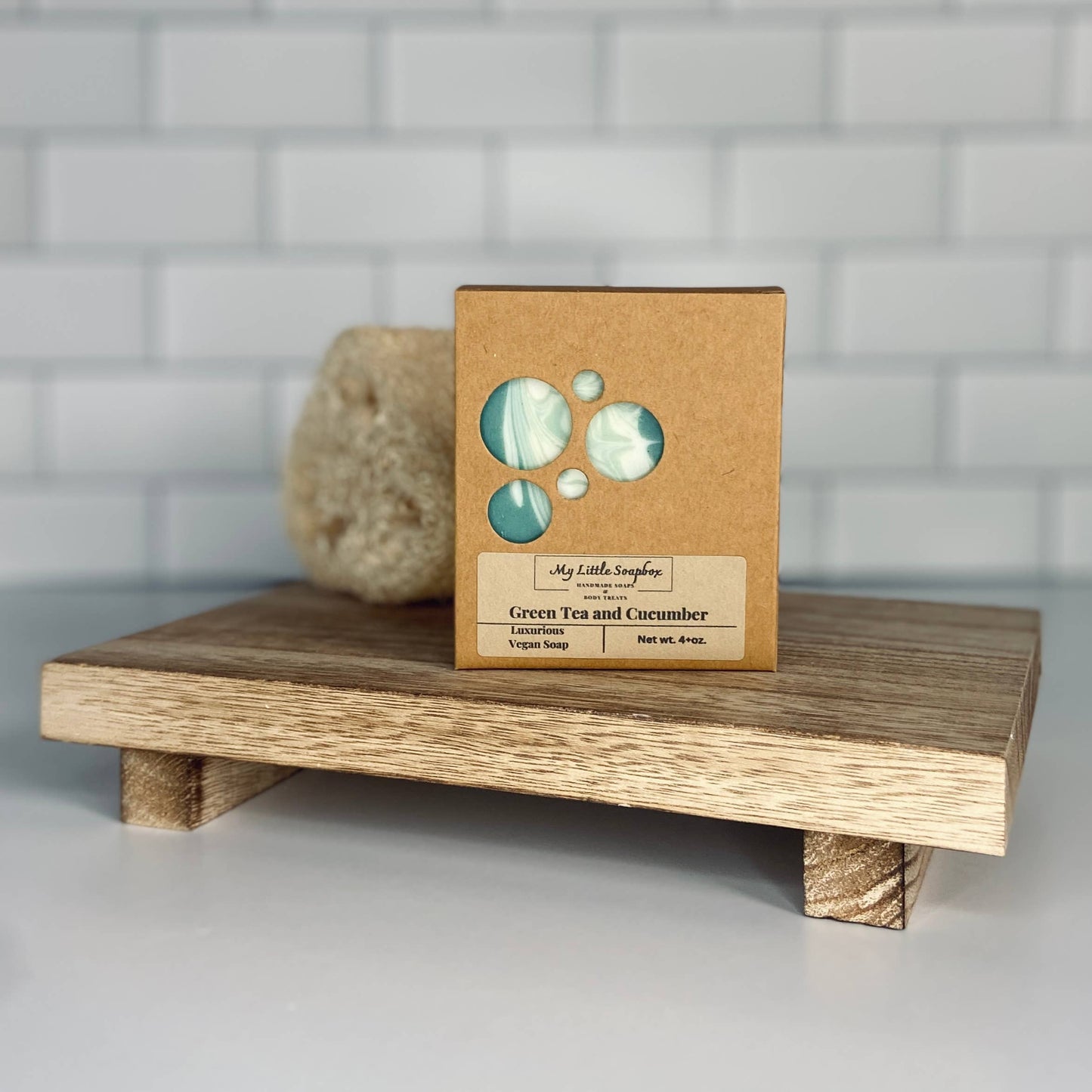 Green Tea and Cucumber Vegan Handmade Soap