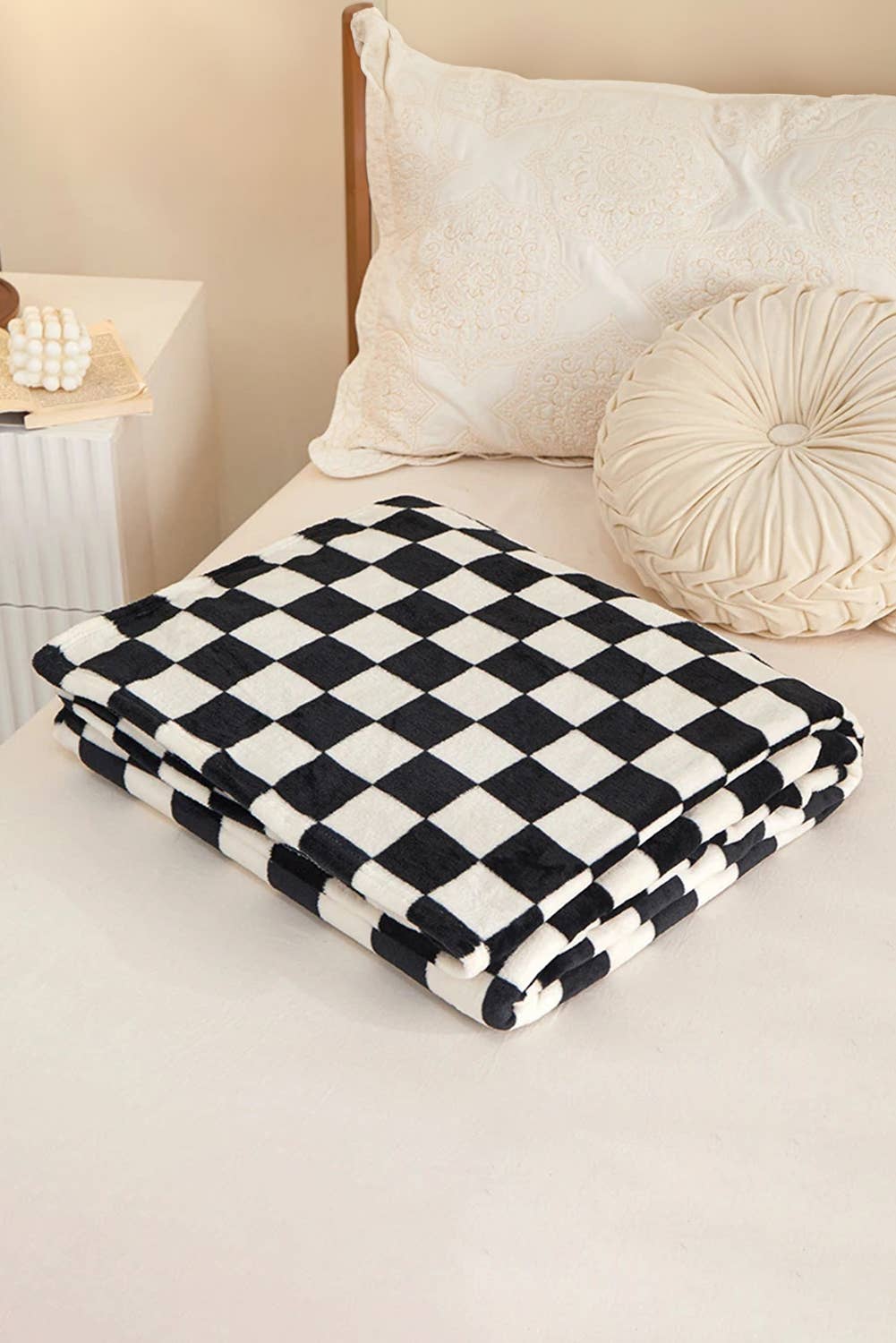 LDC Checkerboard Printed Soft Throw Blanket 120*200cm