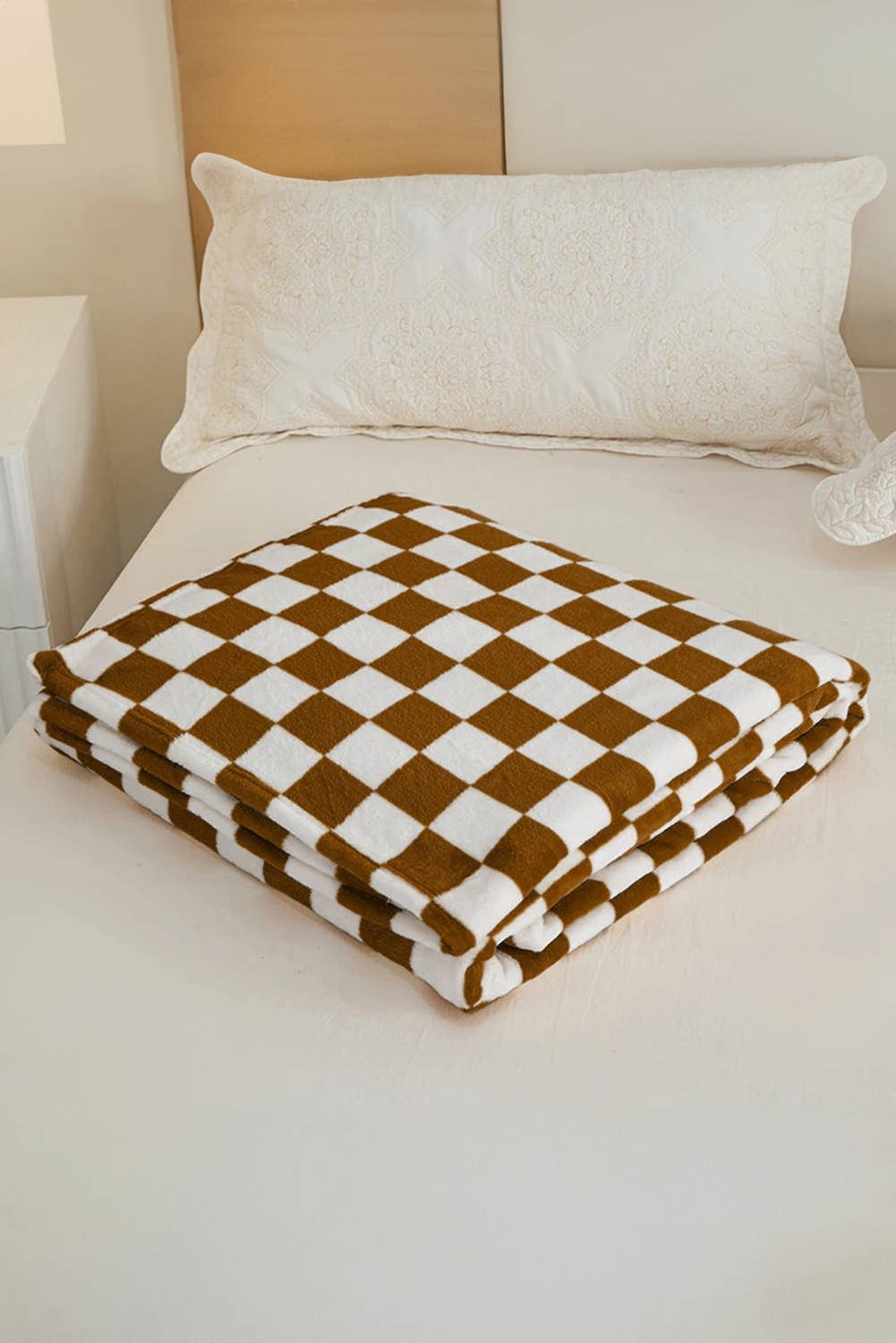 LDC Checkerboard Printed Soft Throw Blanket 120*200cm