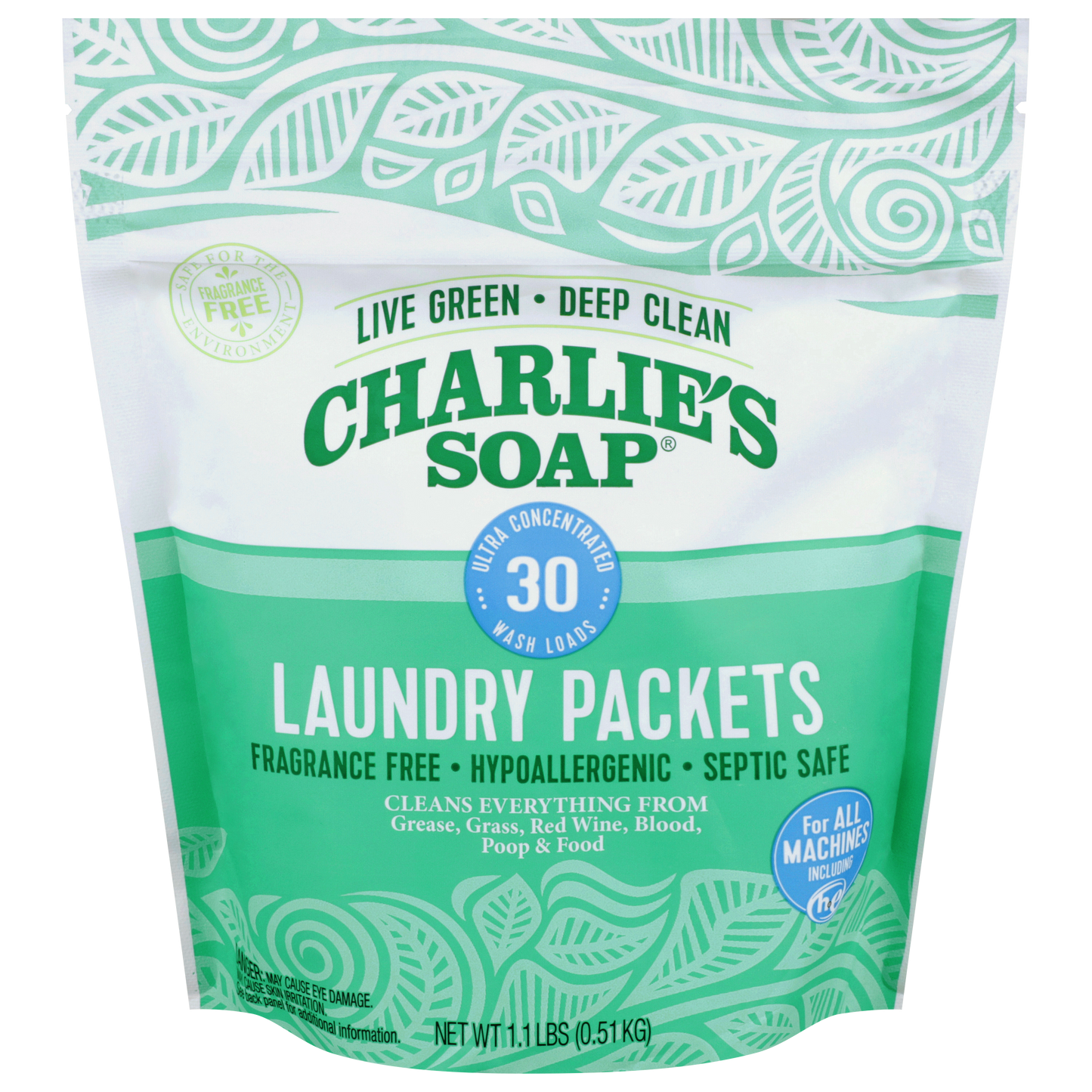 Laundry Detergent Packets 30 packets