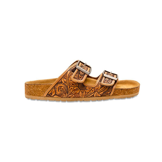 Western hand-tooled Sandals (MYRA)