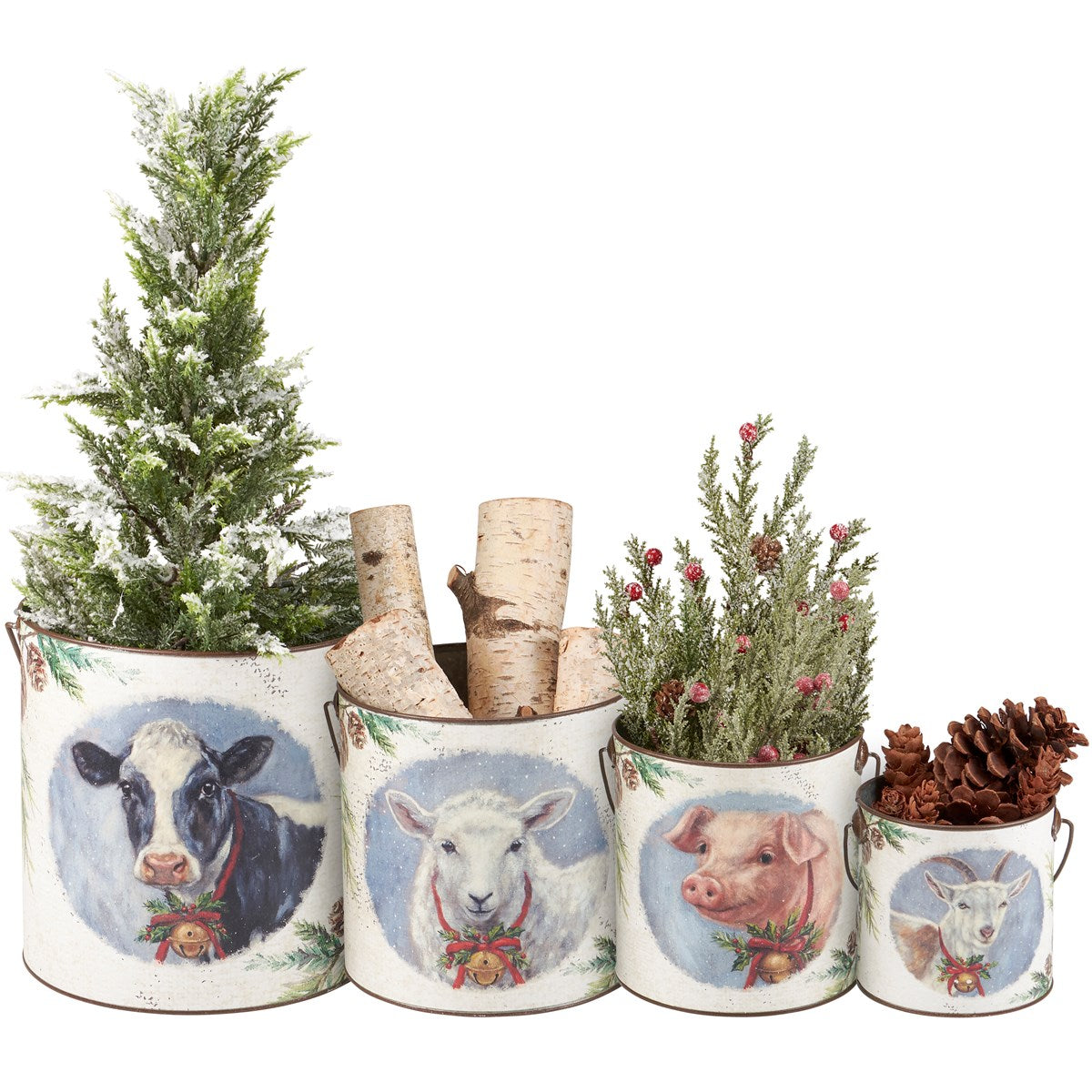 Bucket Set - Festive Farm Christmas