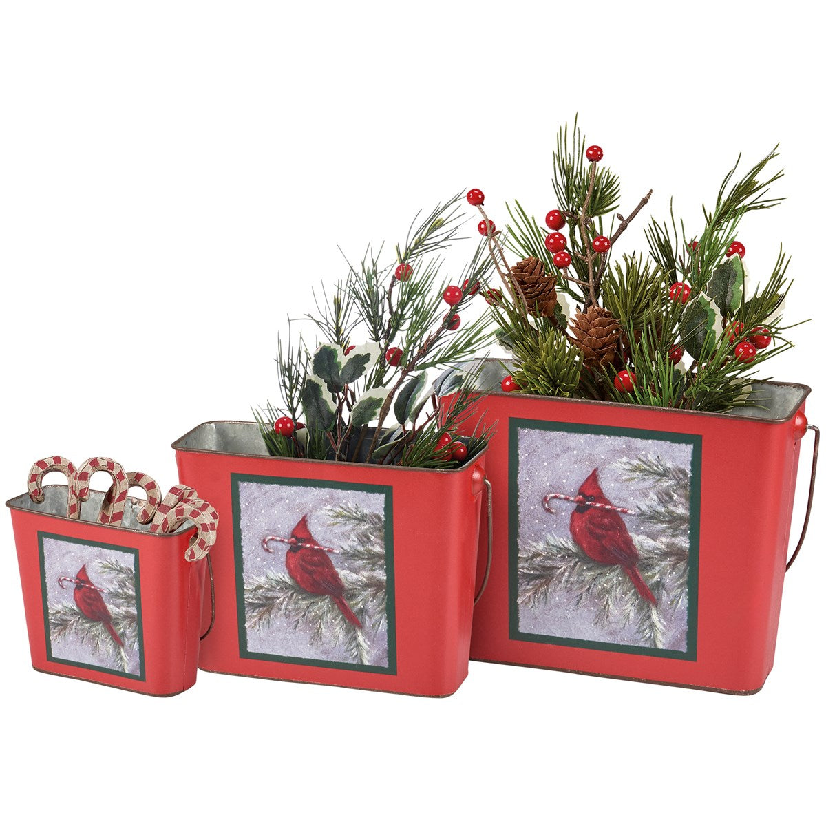 Bucket Set - Winter Cardinal