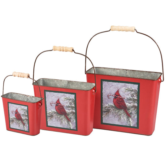 Bucket Set - Winter Cardinal