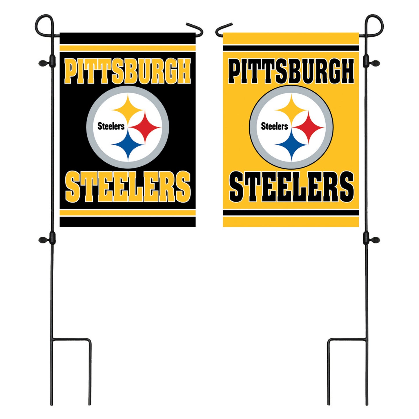 Pittsburgh Steelers Embossed Suede Garden Flag