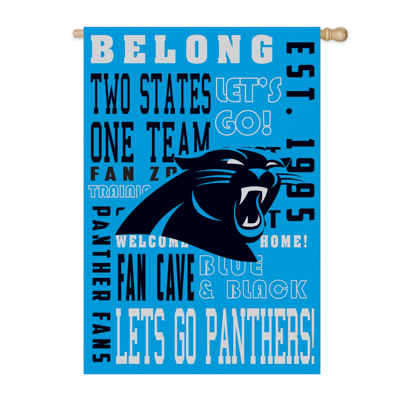 Carolina Panthers Double sided House Flg