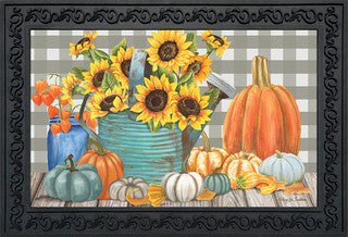 Sunflower Watering Can Doormat