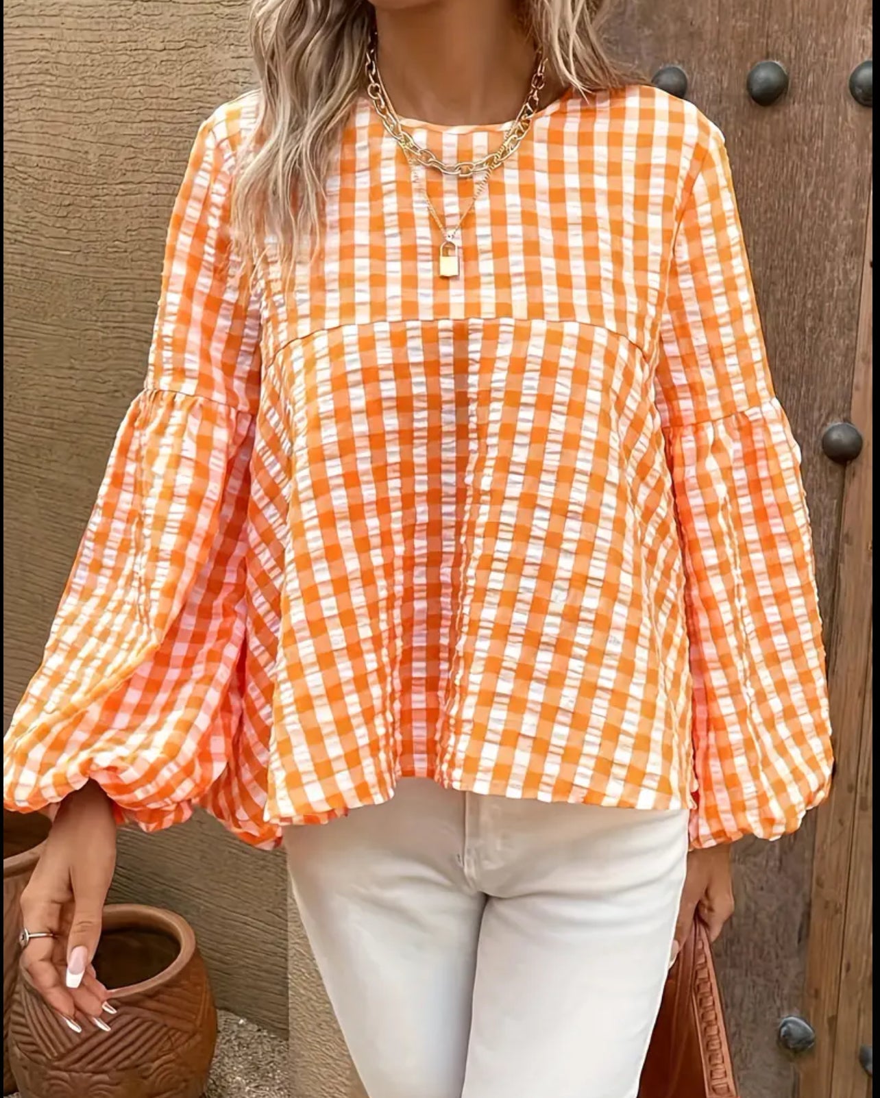 Pretty in Plaid Blouse