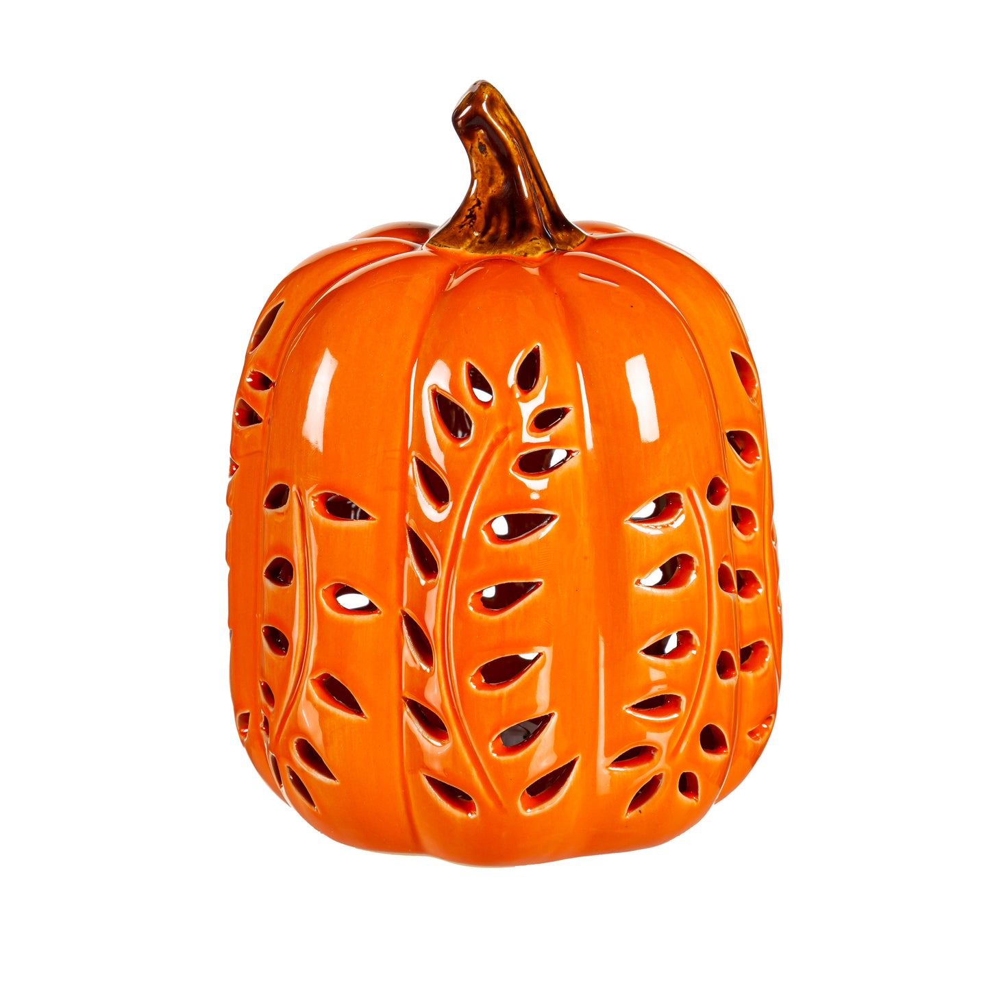 Fall Ceramic Light up Pumpkin Decoration 3 Asst. 2