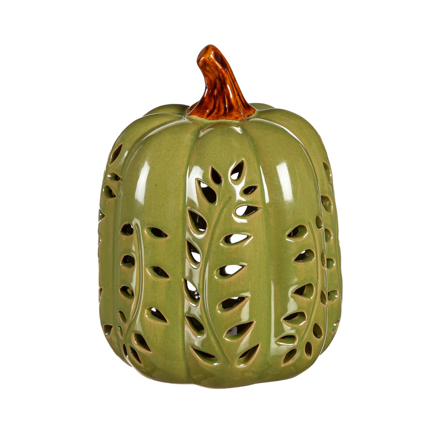 Fall Ceramic Light up Pumpkin Decoration 3 Asst. 2