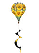 Checkered Sunflowers Hot Air Balloon