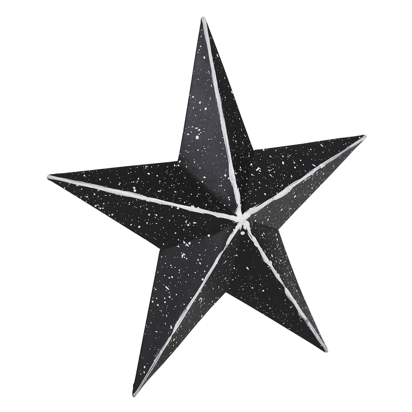 Metal Star Speckled Black Distressed 8x8