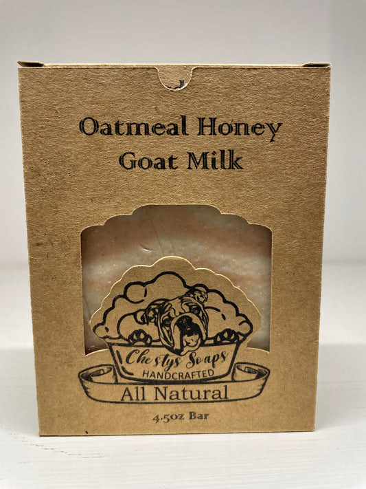 Oatmeal Honey Goat Milk Bar soap