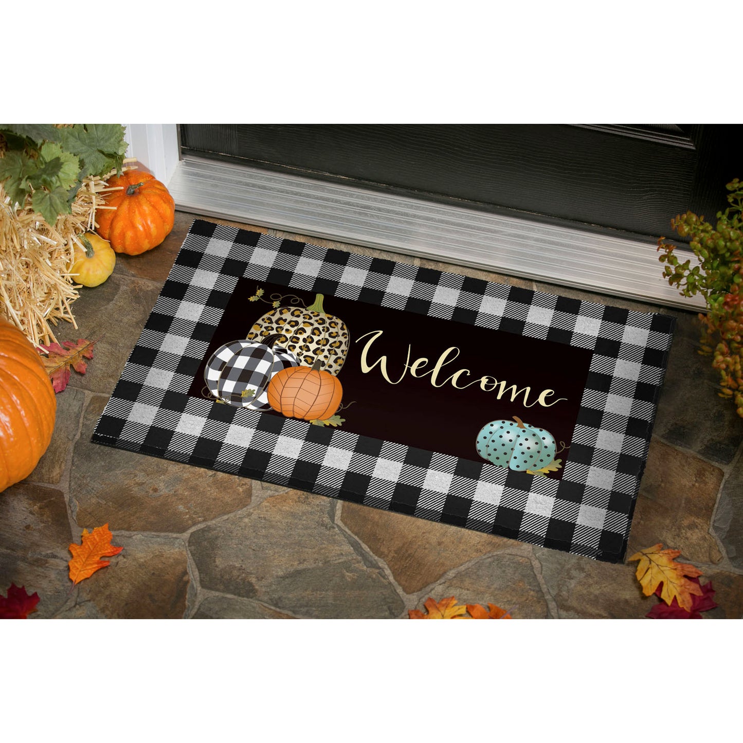 Mixed Print Pumpkins Sassafras Switch Mat