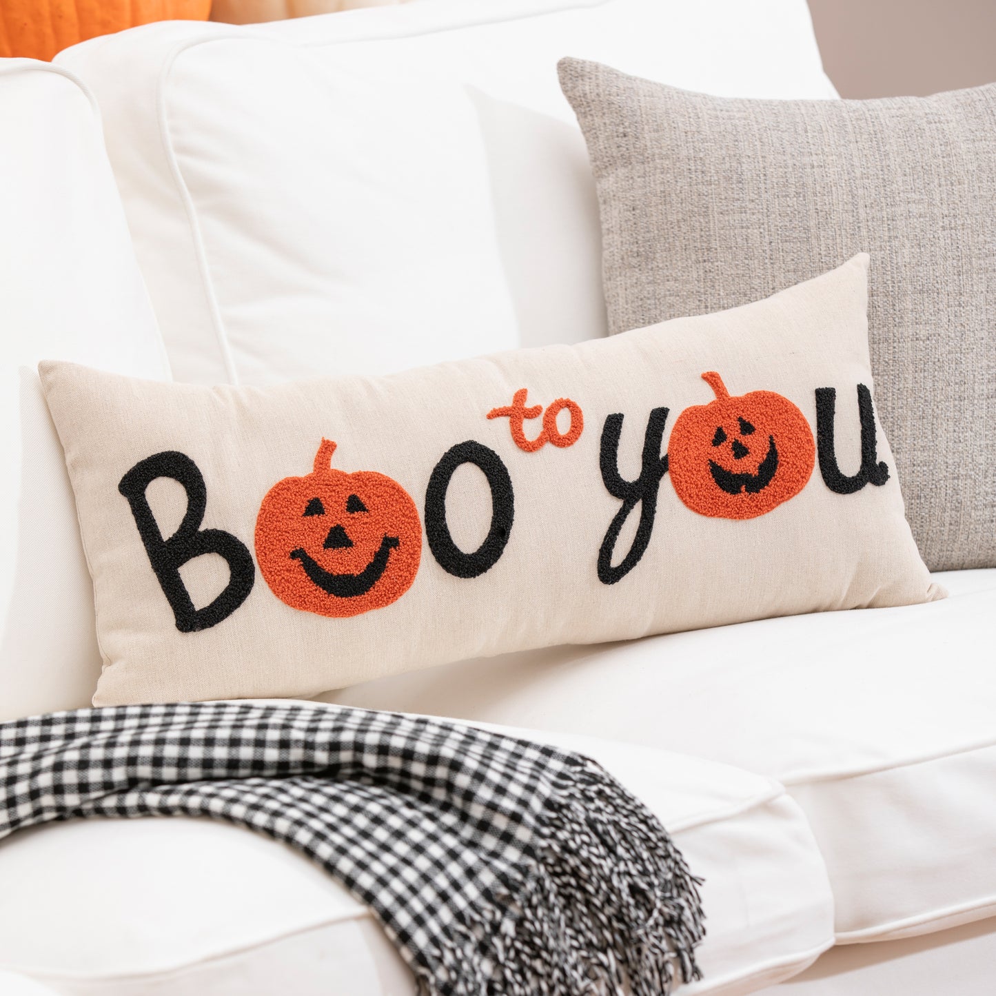 Boo to You Lumbar Pillow 25" x 8"