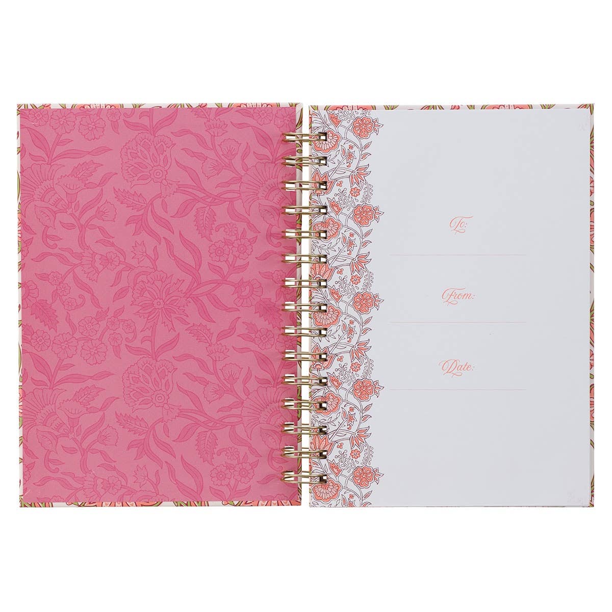 Journal Wirebound Pink Be Still & Know Ps. 46:10