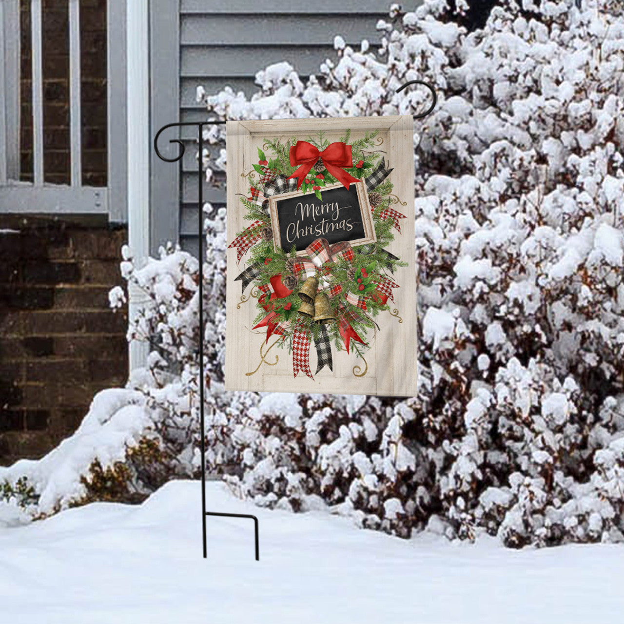 Christmas Swag Garden Flag