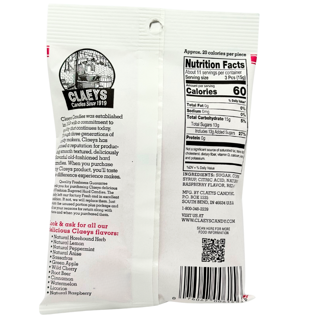 Sanded Drops Hard Candy - Raspberry 24/6oz