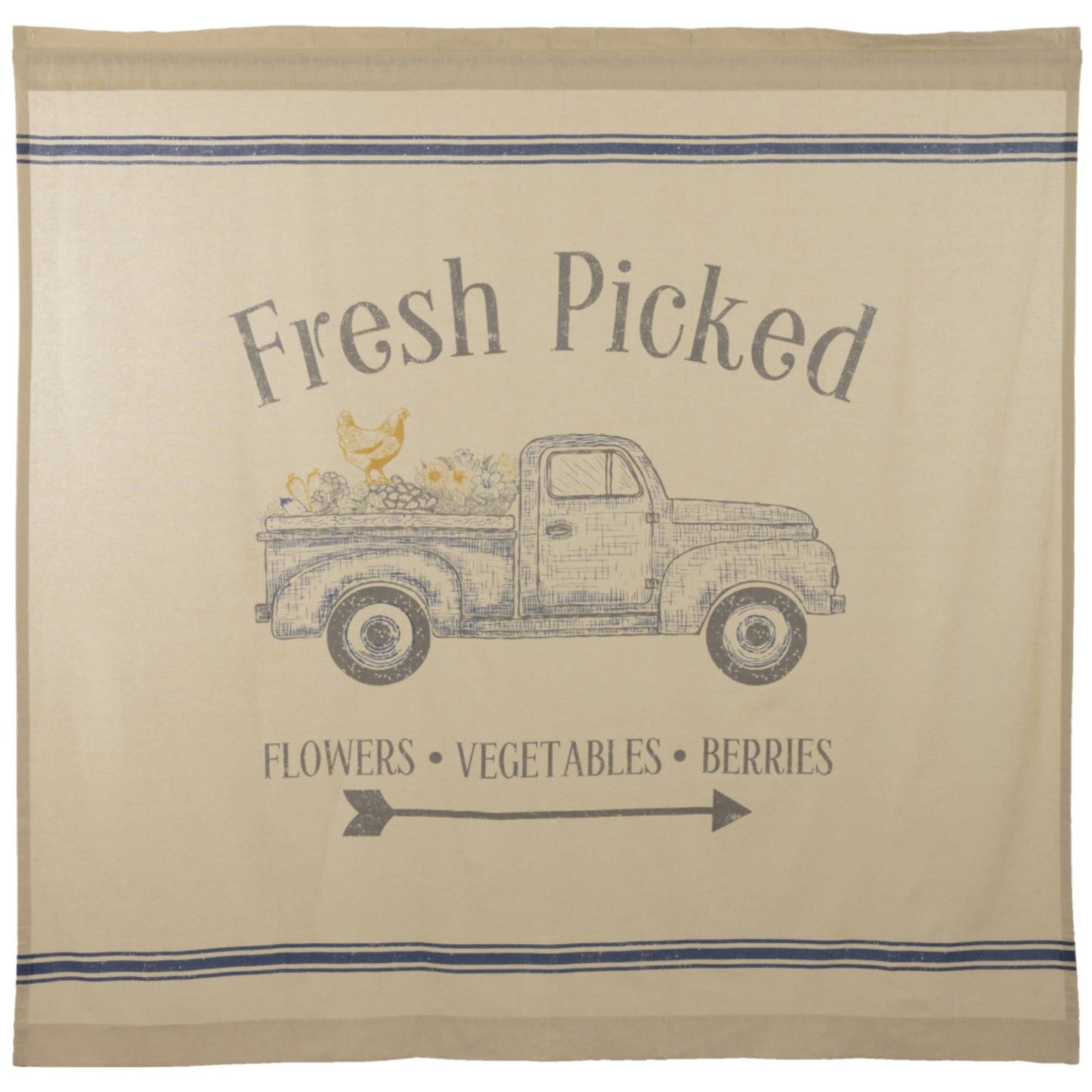 Fresh Picked Shower Curtain 72Lx72W