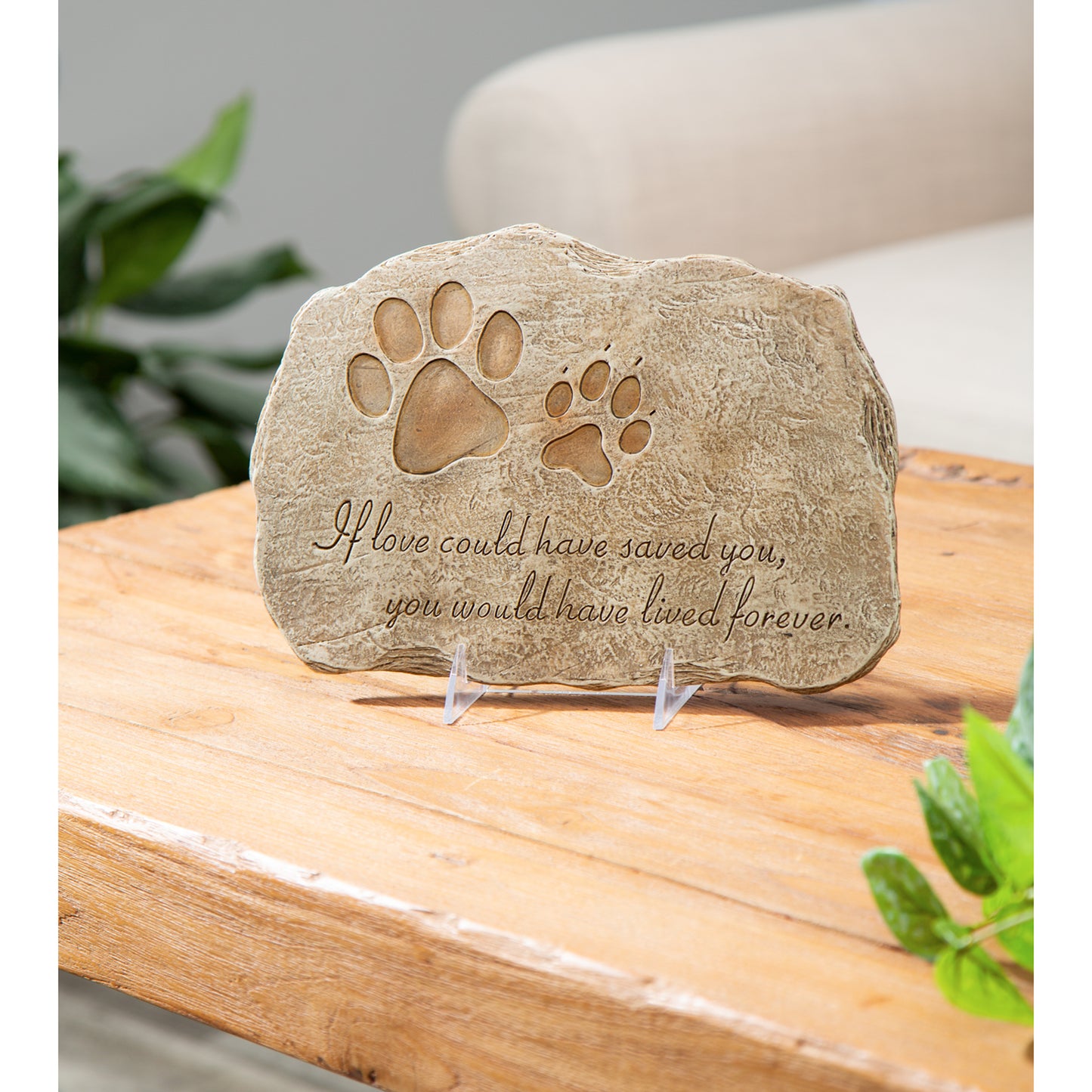 Garden stone, pet devotion