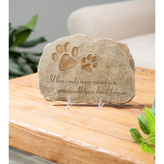 Garden stone, pet devotion