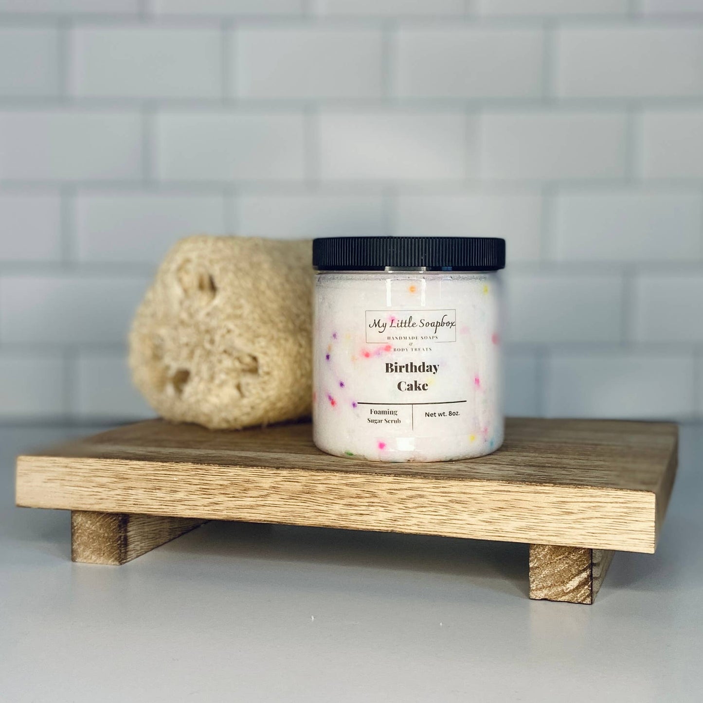 8oz Birthday Cake Foaming Sugar Scrub