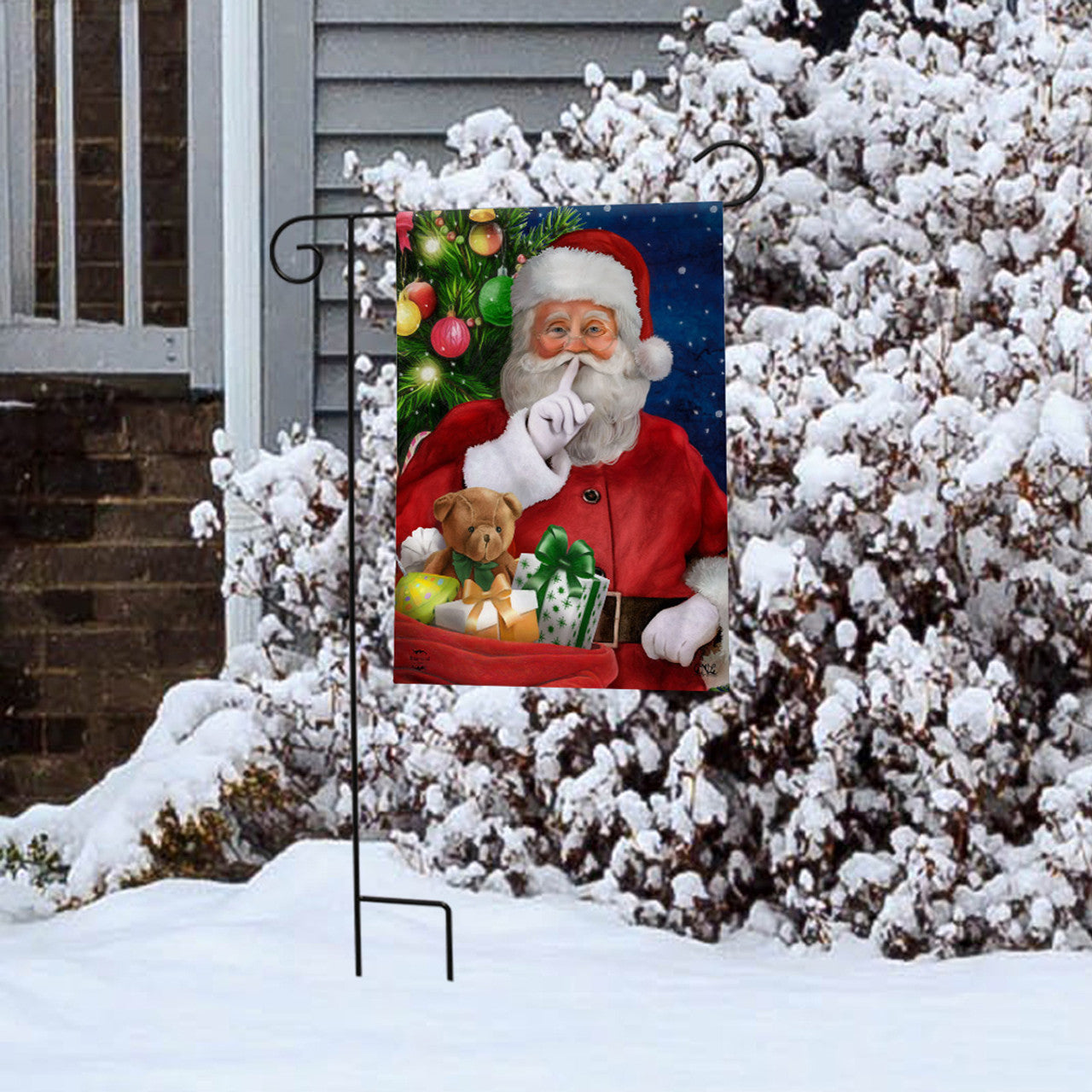 Santa's Delivery Garden Flag