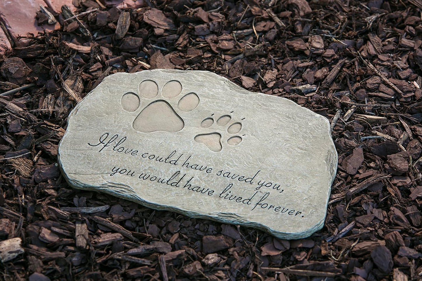 Garden stone, pet devotion