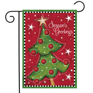 Festive Christmas Tree Holiday Garden Flag