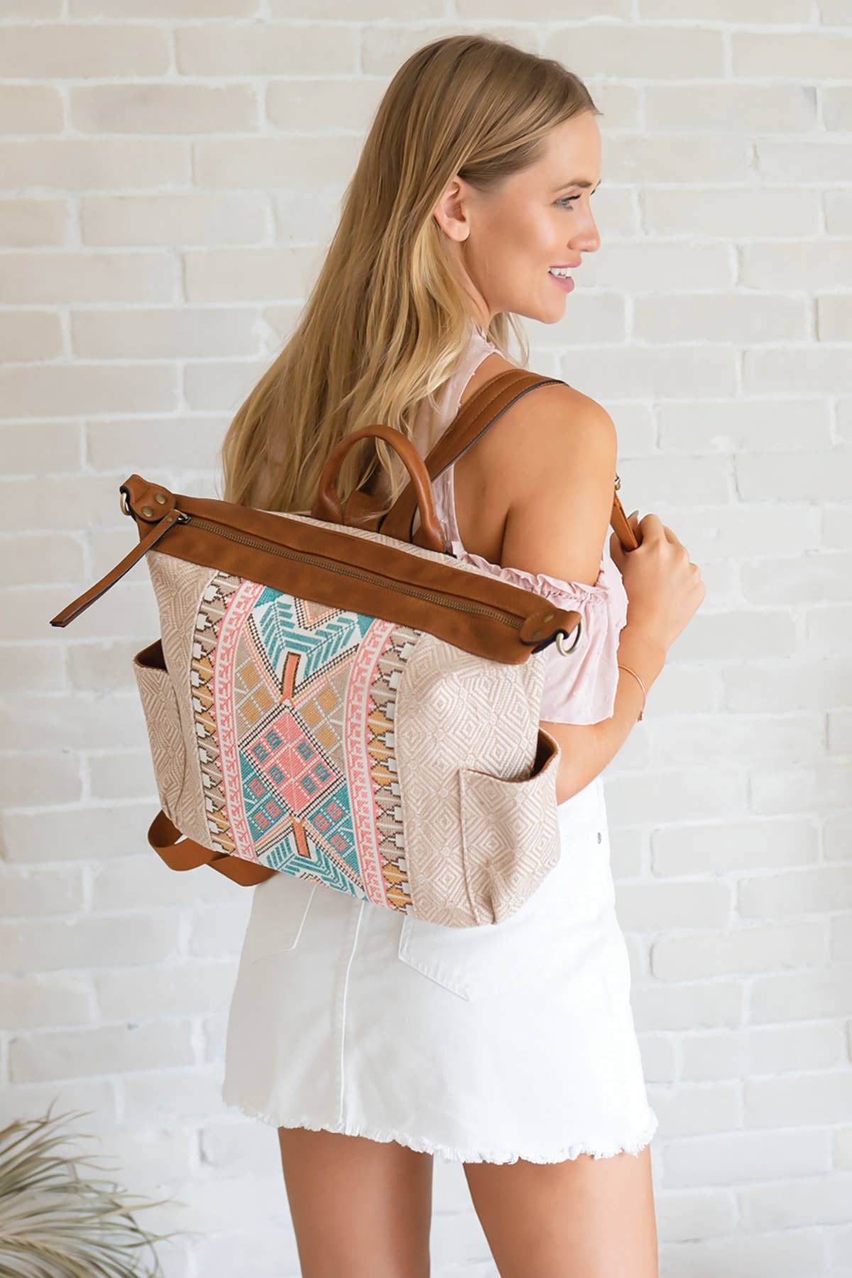 BP2075 Lexie Aztec Backpack/Satchel