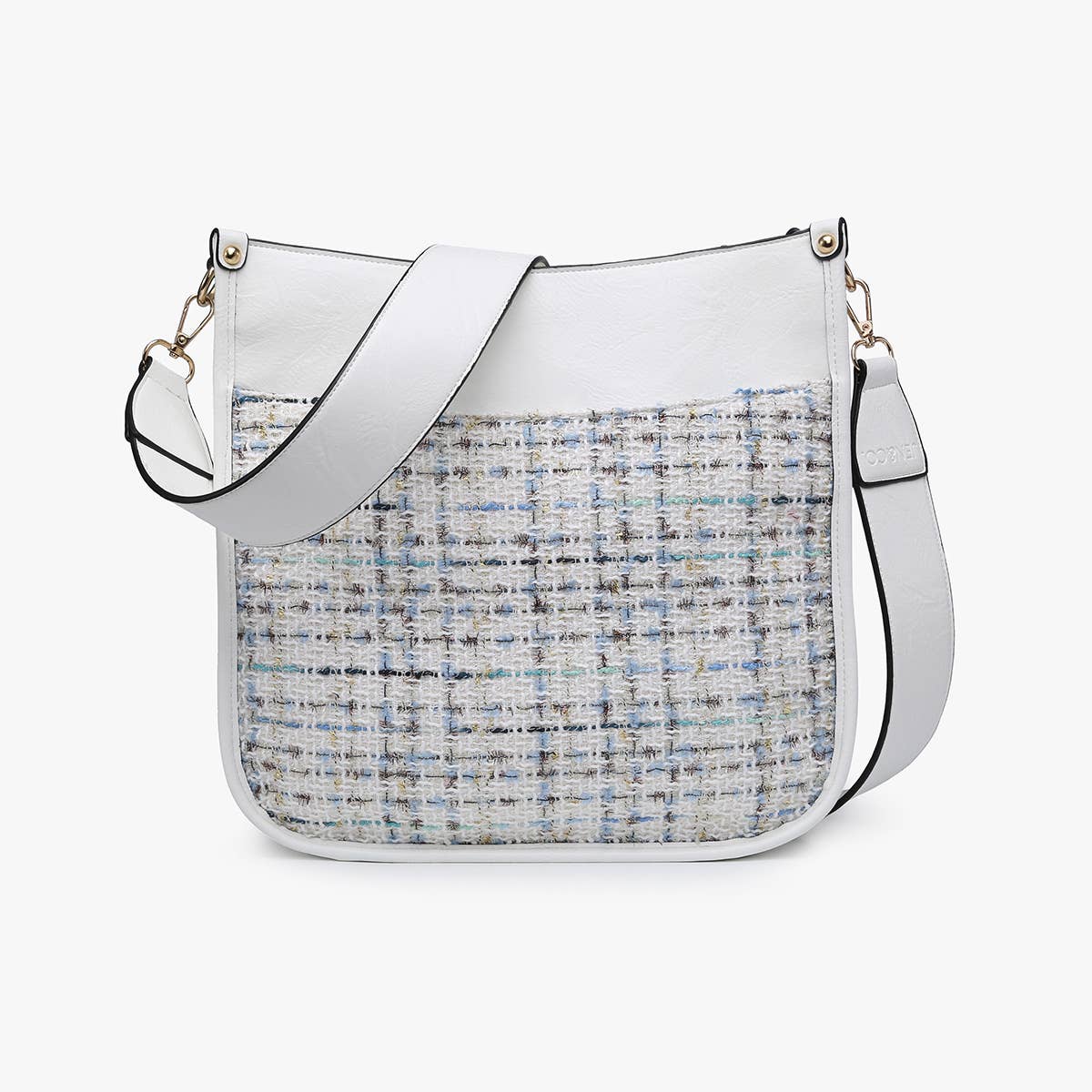 M1977TWD Chloe Tweed Crossbody w/ Guitar Strap