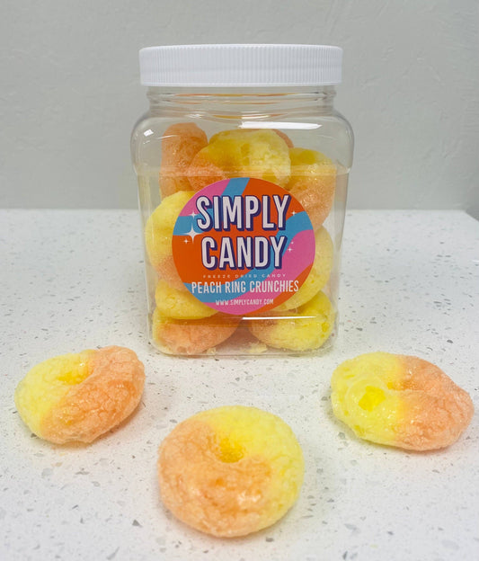 Freeze Dried Peach Ring Candy