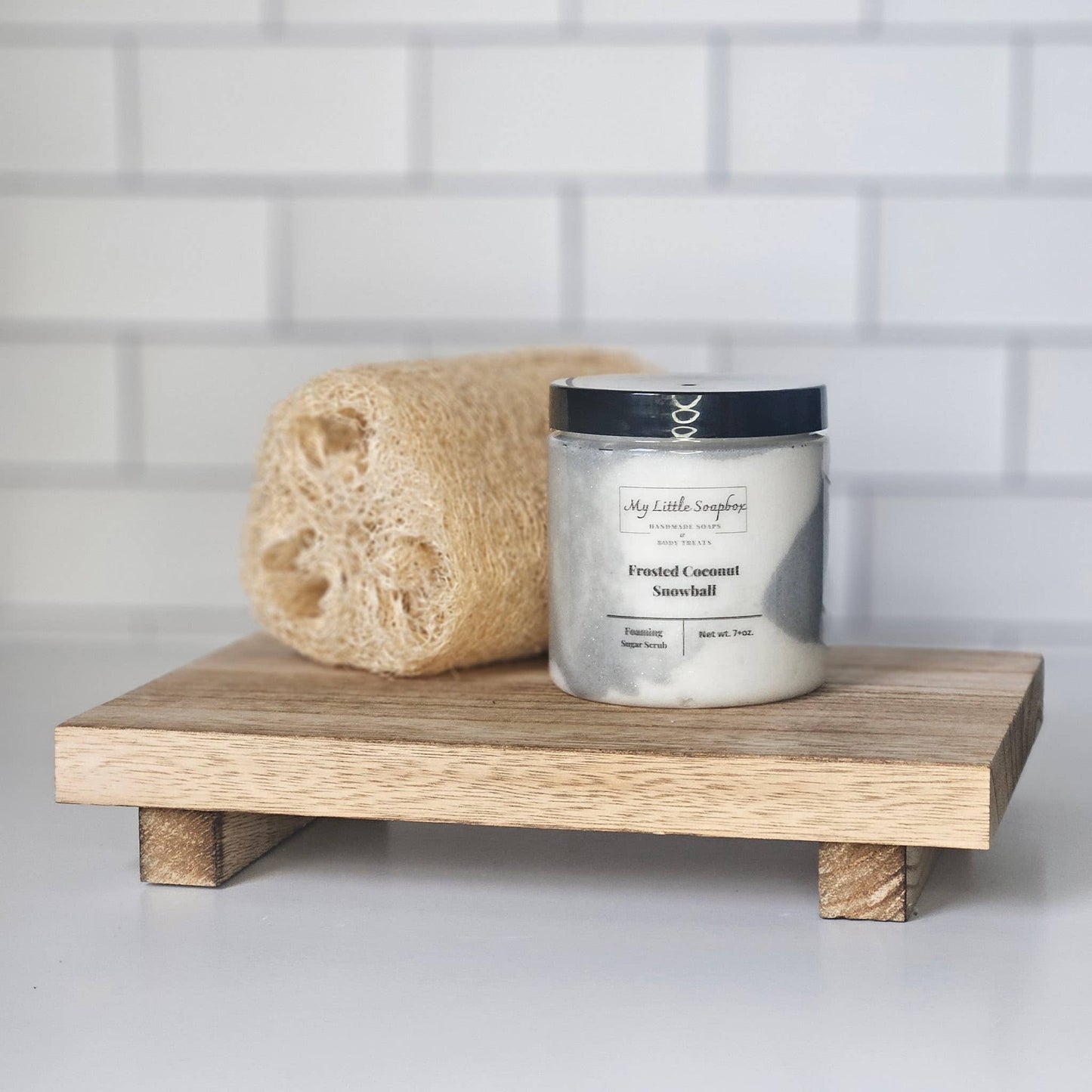 8oz Frosted Coconut Snowball Foaming Sugar Scrub