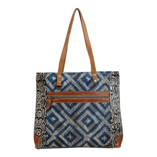 Rhombic Pattern Tote Bag