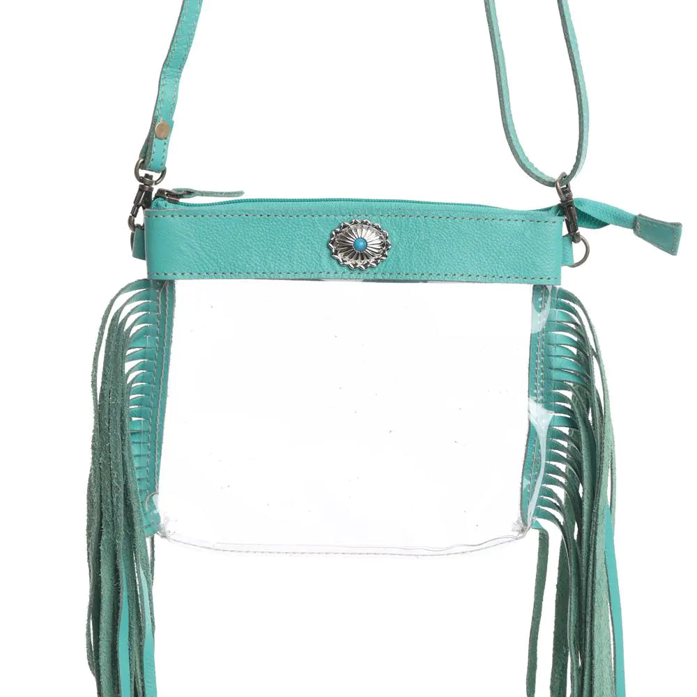 Azura Clear Bag in Teal