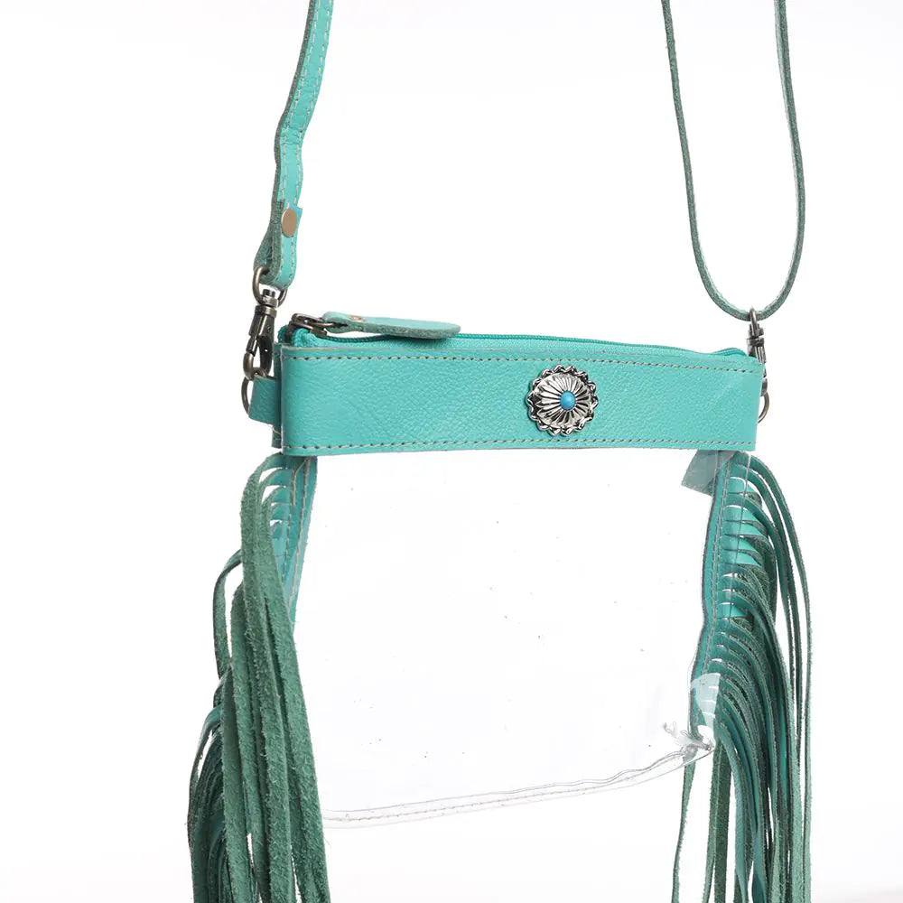 Azura Clear Bag in Teal