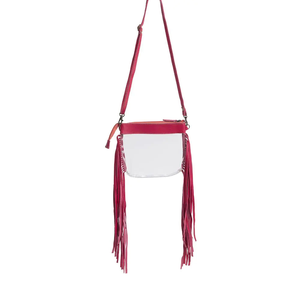 Azura Clear Bag in Magenta